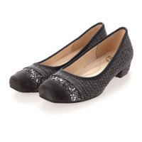 unReef/アンリーフ unReef スクエアトゥ素材コンビパンプス/507627198