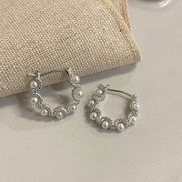 shoppinggo/ショッピングゴー shoppinggo フープピアス リングピアス パール ピアス レディース サークルピアス かわいい ゴールド ワンポイント 結婚式 二次会/507628406