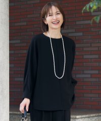 JIYU-KU(LARGE SIZE)/【カタログ掲載・セットアップ対応・洗える】トリアセダブルクロス ブラウス/506851600