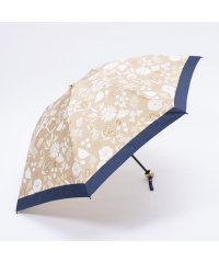 LANVIN en Bleu(umbrella)/折りたたみ傘 バイカラー 花柄 サテンプリント 耐風傘 クイックアーチ/506865647