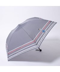 POLO RALPH LAUREN(umbrella)/折りたたみ傘 FRENCH BEAR 先染めボーダー ポロベア バイカラー/506865651