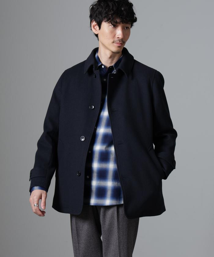 ジャーナルスタンダードレリューム　TECH MELTON コート TECH MELTON シングル Aラインコート（ステンカラーコート