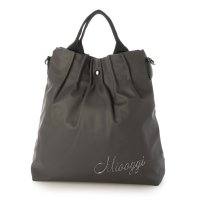 MIOOGGI/ミオオッジ MIOOGGI コーティング生地タックデザイン2WAYハンドバッグ/507093270