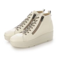 Milla Sports/ミラスポーツ Milla sports 楽ちん ソフトレザー ふかふか厚底レースアップ ハイカットスニーカー/507625892
