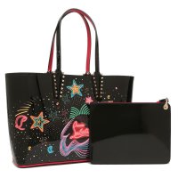 Christian Louboutin/クリスチャン ルブタン Christian Louboutin トートバッグ カバタスモール スターライト ブラック レッド レディース Christian L/507629076