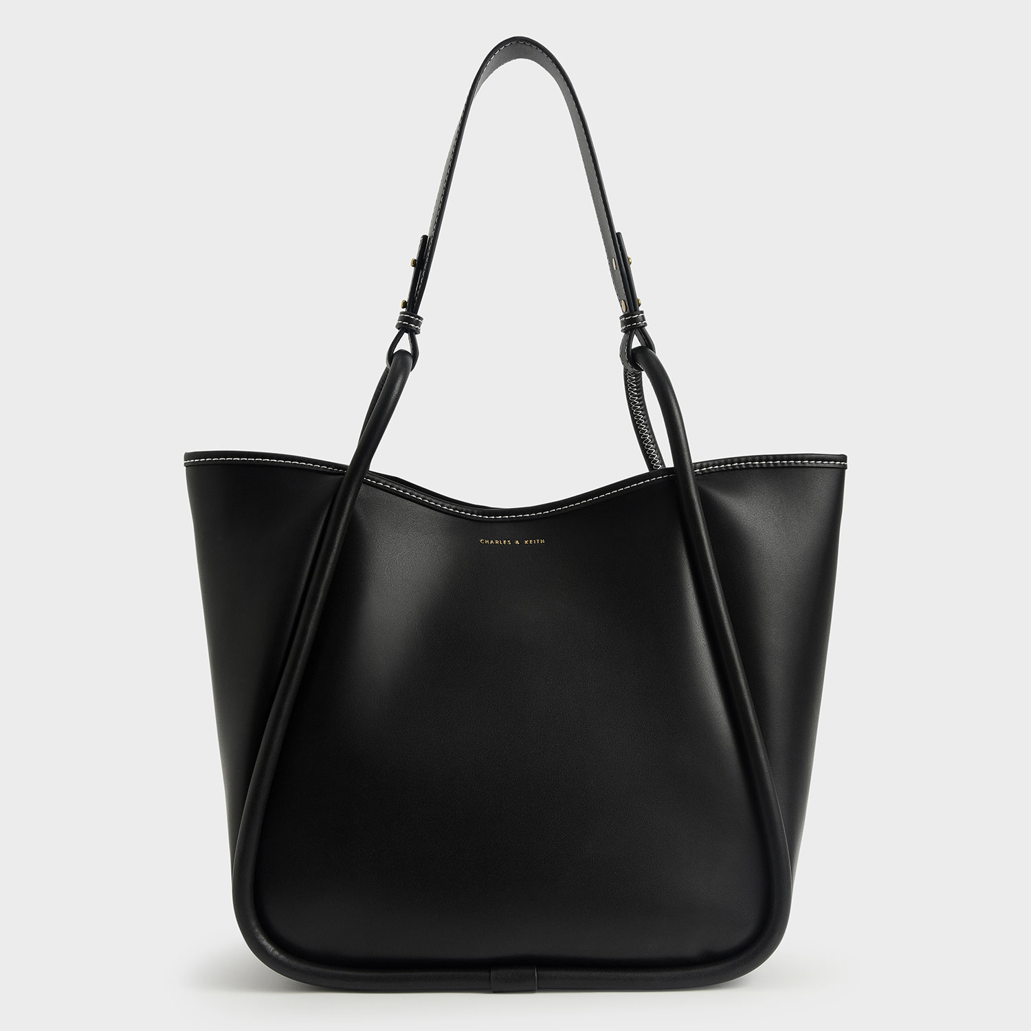 チャールズアンドキース　ブラック トートバッグ Calla カルラ トートバッグ - ノワール | CHARLES & KEITH
