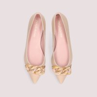 PRETTY BALLERINAS/プリティ・バレリーナ Pretty Ballerinas ELLA leather－chains（エラ レザー チェーン）ポインテッドシューズ/507636048