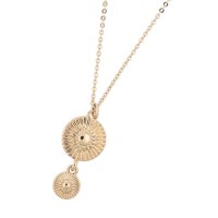 Phase Eight/フェイズ エイト Phase Eight Gold Textured Disc Pendant Necklace/507641162