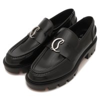 Christian Louboutin/クリスチャン ルブタン Christian Louboutin ローファー オックスフォード ブラック シルバー レディース Christian Loubout/507641267