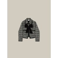 LA POMME petit/ラポミ プチ LA POMME petit Ribbon Piping Tweed Jacket/507642481