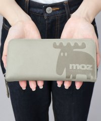 moz/モズ moz 財布 長財布 レザーウォレット 本革 ウォレット レザー 高級感 型押し ラウンドファスナー 北欧/507644139