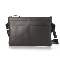 Leather Laboratory/レザーラボラトリー Leather Laboratory 牛革サコッシュバッグ グレー/507645170