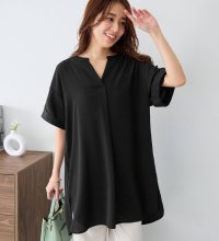 Alotta/スキッパーとろみブラウスチュニック【新色追加】/507034491