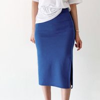 REAL STYLE/リアルスタイル REAL STYLE スカート レディース ロング マキシ タイト スウェット ウエストゴム 膝下 無地 ペンシル 着回し/507149357