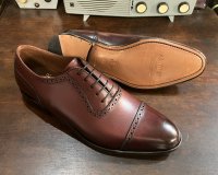 AMBUR/レザーソール 360°フルマッケイ製法 アデレード・パンチドキャップトゥ/507159764