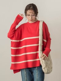 VICKY/ビッキー VICKY ドルマンスリーブボーダーニットプルオーバー≪手洗い可能≫/507573898
