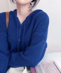 VIVIDLADY/ビビッドレディ VIVIDLADY ニットカーディガン レディース フード 韓国ファッション ニット セーター フード付き カーディガン カジュアル 秋冬コーデ/507645188