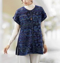 I･E･I  SELECTION/アンデスのぬくもりアルパカ絣糸編みロングジレ/507646352