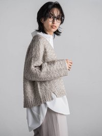 MAYSON GREY/メイソングレイ MAYSON GREY WEB スパンコールシャギーニットプルオーバー≪手洗い可能≫/507646357