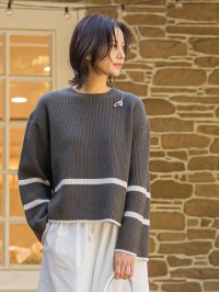 LAUTREAMONT/ロートレアモン LAUTREAMONT 【WEB限定】サイドボタン配色ニット≪手洗い可能≫/507646365