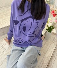 DISNEY/ディズニー Disney 【DISNEY/ディズニー】裏起毛 プリントクルーネックトレーナー/507646507