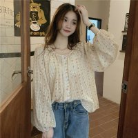 Belle Cie/ベルシー Belle Cie シフォン ブラウス レディース 小花柄 ドビーシフォン 花柄 ストライプ ドビー スモック フェミニン ガーリー トップス シフォ/507652864