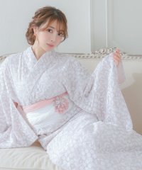 Retica/レティカ Retica 浴衣 くすみピンク地にレース小花 ゆかた3点セット/507658757