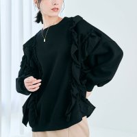 KiraKiraShop/キラキラショップ KiraKiraShop スウェット《裏起毛ラッフルスウェットプルオーバー 全3色》 ［jgt0041］/507663919