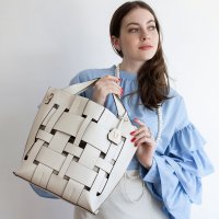 BRAND/ユー U fenetre【フネートル】メッシュ編みトートバッグ/ショルダー付き/507108613