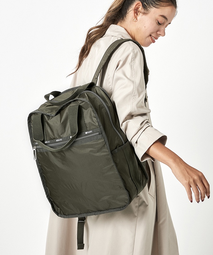 レスポートサック LeSportsac ROUTE BACKPACK （リサイクルド