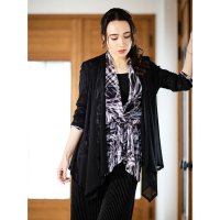 SPECCHIO/スペッチオ SPECCHIO ソフトパワーネット ドレープ衿ジャケット（配色レイヤードセット・4WAY ）/507673447