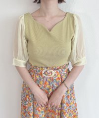 an another angelus/【an another angelus】 楊柳シフォンスリーブテレコT (フィント F i.n.t)/507674641