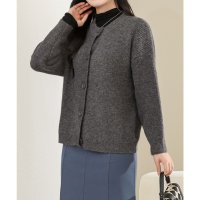Lace Ladies/レースレディース Lace Ladies ソリッドカラー ラウンドネック 長袖 ニット カーディガン/507700123