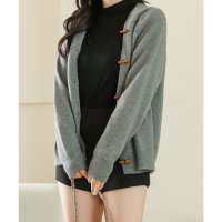 Lace Ladies/レースレディース Lace Ladies フロント ボタン フーデット ニット カーディガン/507700146