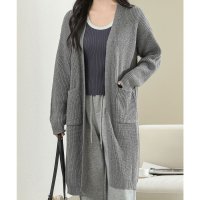 Lace Ladies/レースレディース Lace Ladies ソリッドカラー ボリューム袖 ロング ニット コート/507700169