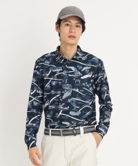 adabat/ゴルフマップデザイン 長袖ポロシャツ/507700589