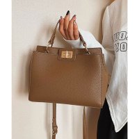 florge/フロージュ florge 2WAY レディムードターンロックレザーハンドバッグ/ショルダーバッグ/507703619