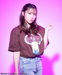 4GEEKs by SPIRALGIRL/フォーギークスバイスパイラルガール 4GEEKs by SPIRALGIRL 【Minion/ミニオン/デイブ】3DアートTシャツ/507703639