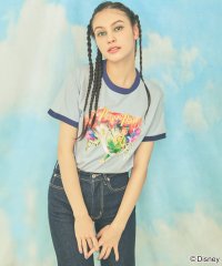 4GEEKs by SPIRALGIRL/フォーギークスバイスパイラルガール 4GEEKs by SPIRALGIRL 【Disney/ディズニー/ピーターパン】ヴィンテージ風アートリンガーTシャツ/507703821