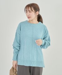 Green Parks/グリーン パークス Green Parks ベロアモールリラックスサイズニットプルオーバー/507704067
