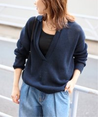SLOBE IENA/ペーパーヤーン襟付きスキッパーニット/507706591