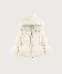 LA POMME petit/ラポミ プチ LA POMME petit Puff Belted Duck Down Coat ベルト付きパフダックダウンコート/507707355