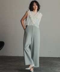 GIRL/ガール GIRL チュールフリルベスト・オールインワン セットアップ 結婚式 パンツドレス パーティードレス オケージョンドレス お呼ばれ/507708454