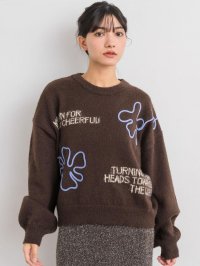 RETRO GIRL/レトロガール RETRO GIRL 3D刺繍ニット/507709697