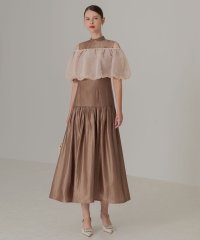 Leja/レジャ Leja パールラメボレロオフショルダーAラインドレスワンピース美脚効果結婚式 パーティードレス 成人式 20代 30代 40代/507710406