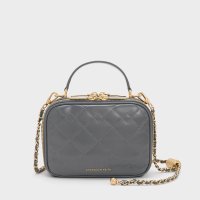 CHARLES & KEITH/Duo ドゥオ キルトバニティトップハンドルバッグ/507641157