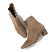 Launa lea/ラウナレア Launa lea 4cmストレッチスクエアトゥショートブーツ (0587)/507645308