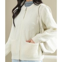 Lace Ladies/レースレディース Lace Ladies ラウンドネック ダブルジップ 長袖 ニット ジャケット/507700124