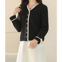Lace Ladies/レースレディース Lace Ladies 袖リボン 配色ライン 長袖 ニット カーディガン/507700170