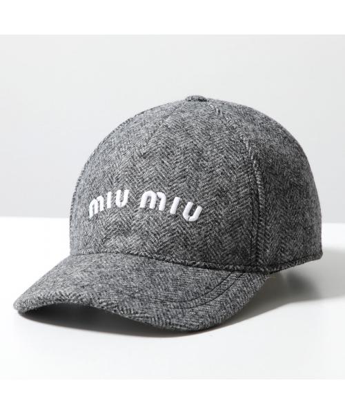 MIUMIU ベースボールキャップ 5HC179 2CSI ウール(507700580 MIUMIU ベースボールキャップ 5HC179 2CSI ウール(507700580